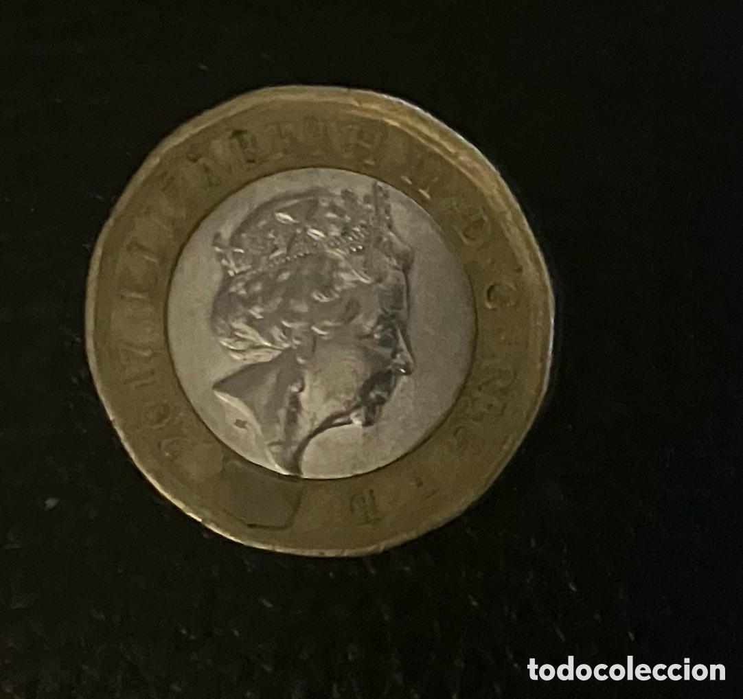 Monedas antiguas de Europa: Moneda de GB one pound E.R 2017. (Rara) - Foto 1