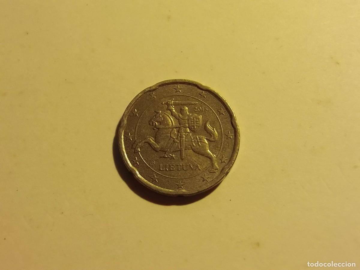 Monedas antiguas de Europa: LITUANIA 20 C&Eacute;NTIMOS 2015 - MBC. - Foto 1