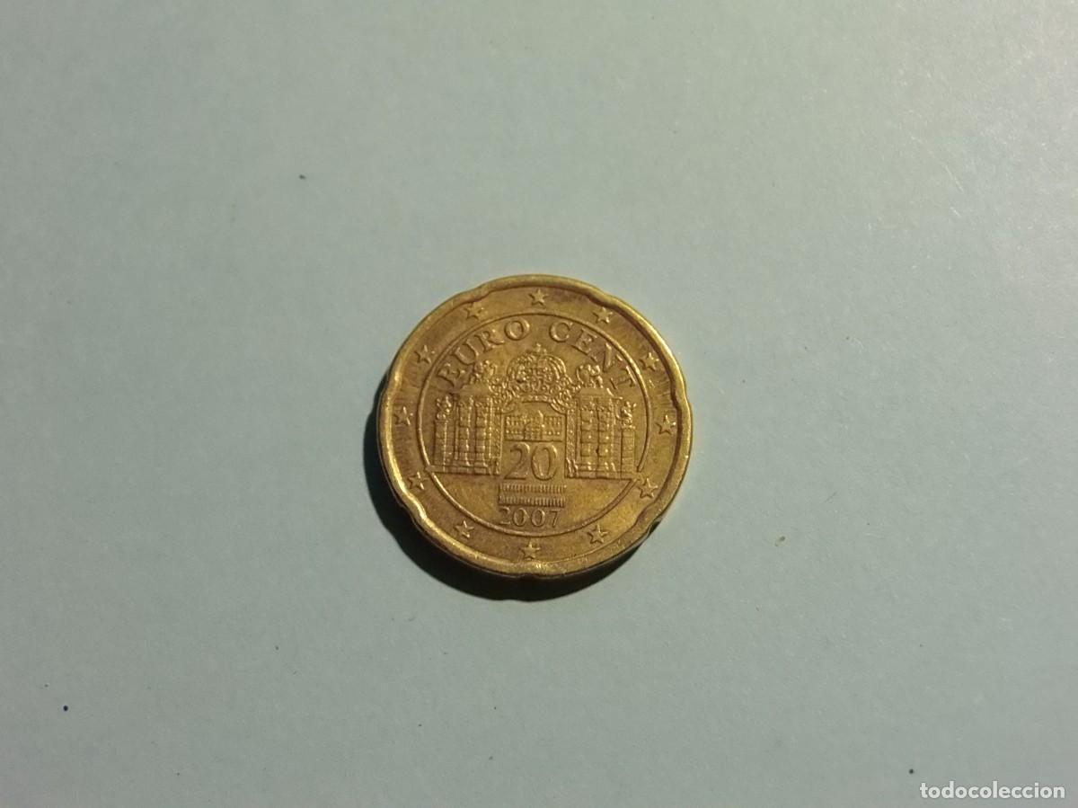 Monedas antiguas de Europa: AUSTRIA 20 C&Eacute;NTIMOS 2007 - BC. - Foto 1