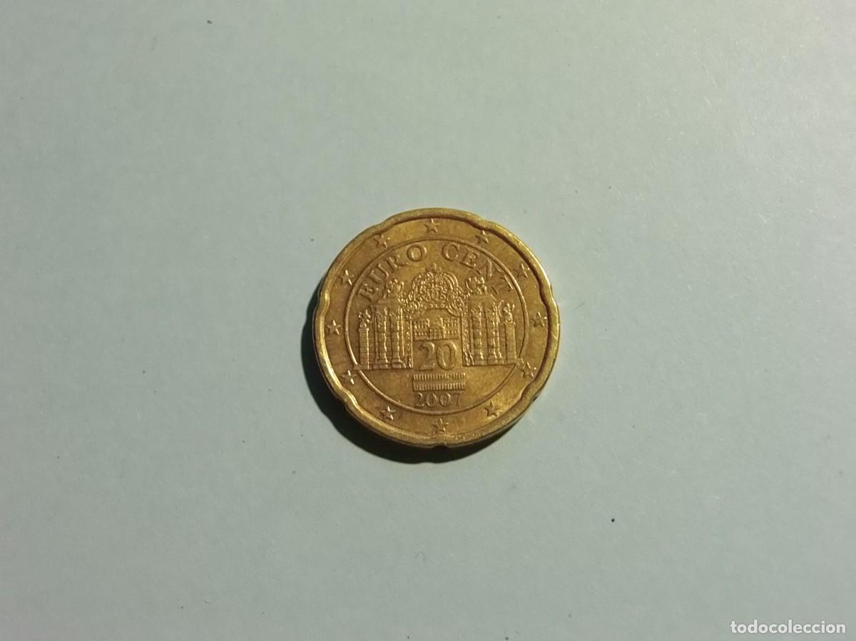 Monedas antiguas de Europa: AUSTRIA 20 C&Eacute;NTIMOS 2007 - BC. - Foto 1