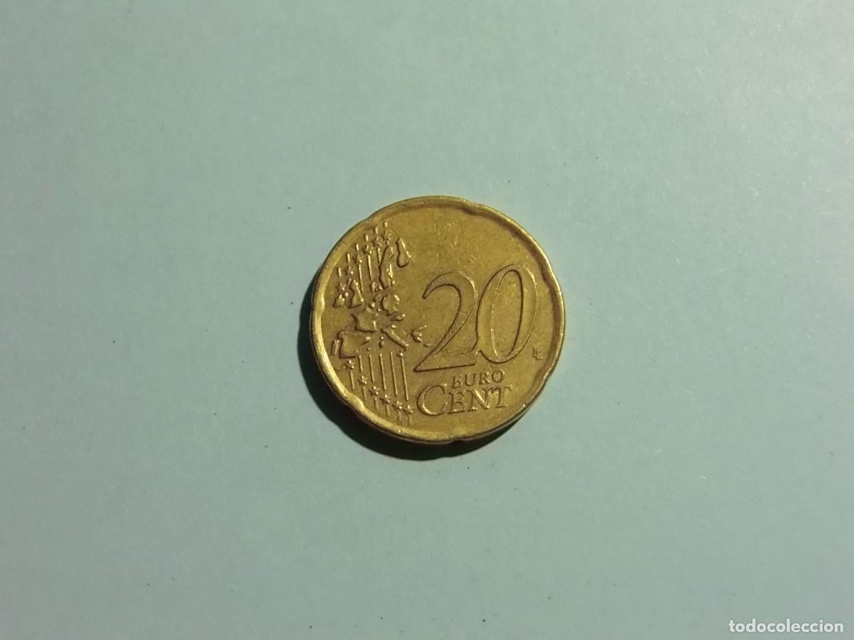 Monedas antiguas de Europa: IRLANDA 20 C&Eacute;NTIMOS 2002 - BC. - Foto 2