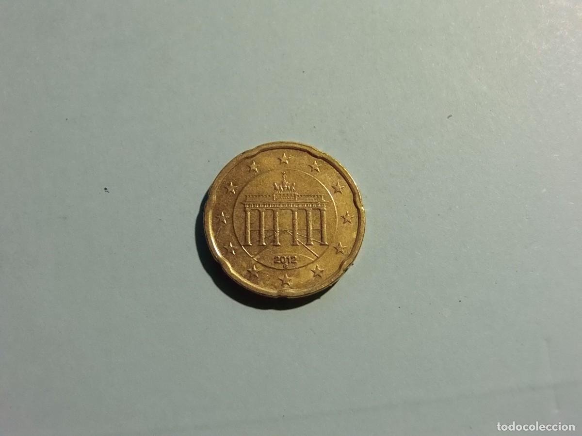 Monedas antiguas de Europa: ALEMANIA 20 C&Eacute;NTIMOS 2012 - G - BC. - Foto 1
