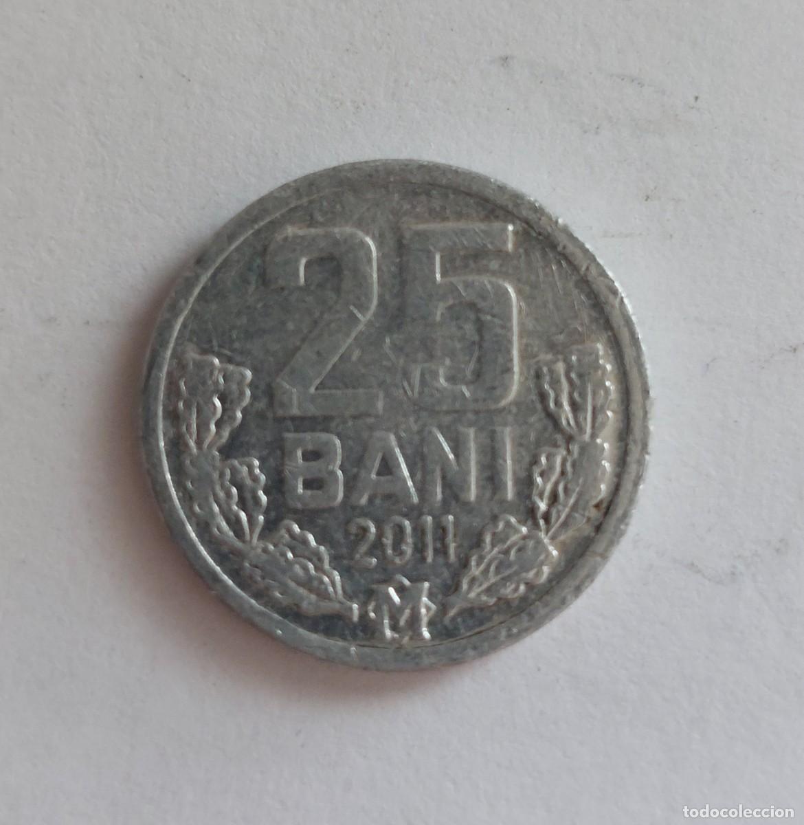 Monedas antiguas de Europa: Moldavia. 25 Bani - 2011 - Foto 2