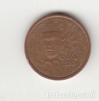 Monedas antiguas de Europa: FRANCIA. 2 C&Eacute;NTIMOS DE EURO 2000. - Foto 1