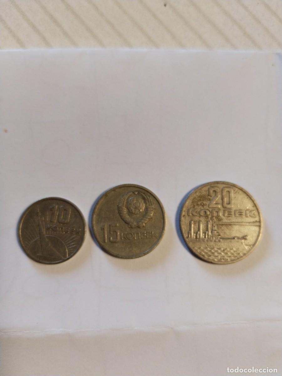 Monedas antiguas de Europa: 3 Monedas URSS 1967. - Foto 1
