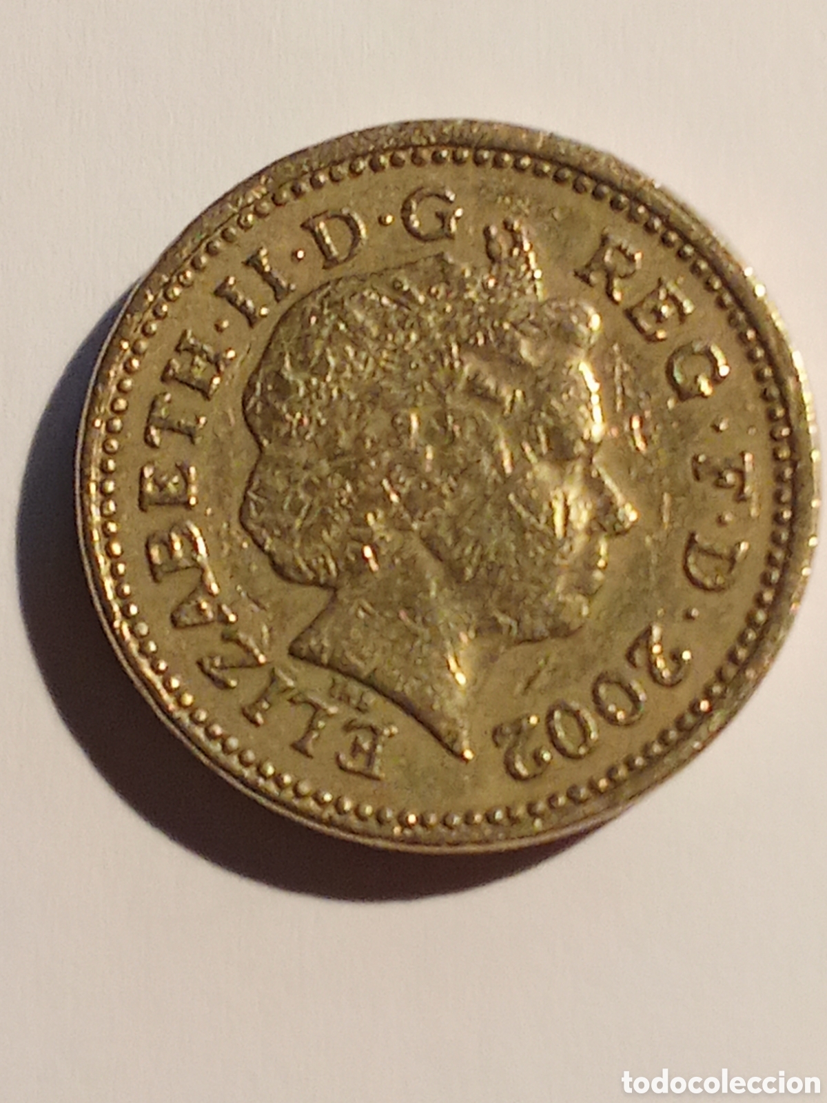 Monedas antiguas de Europa: moneda Inglaterra ONE POUND 2002 B-100 - Foto 1