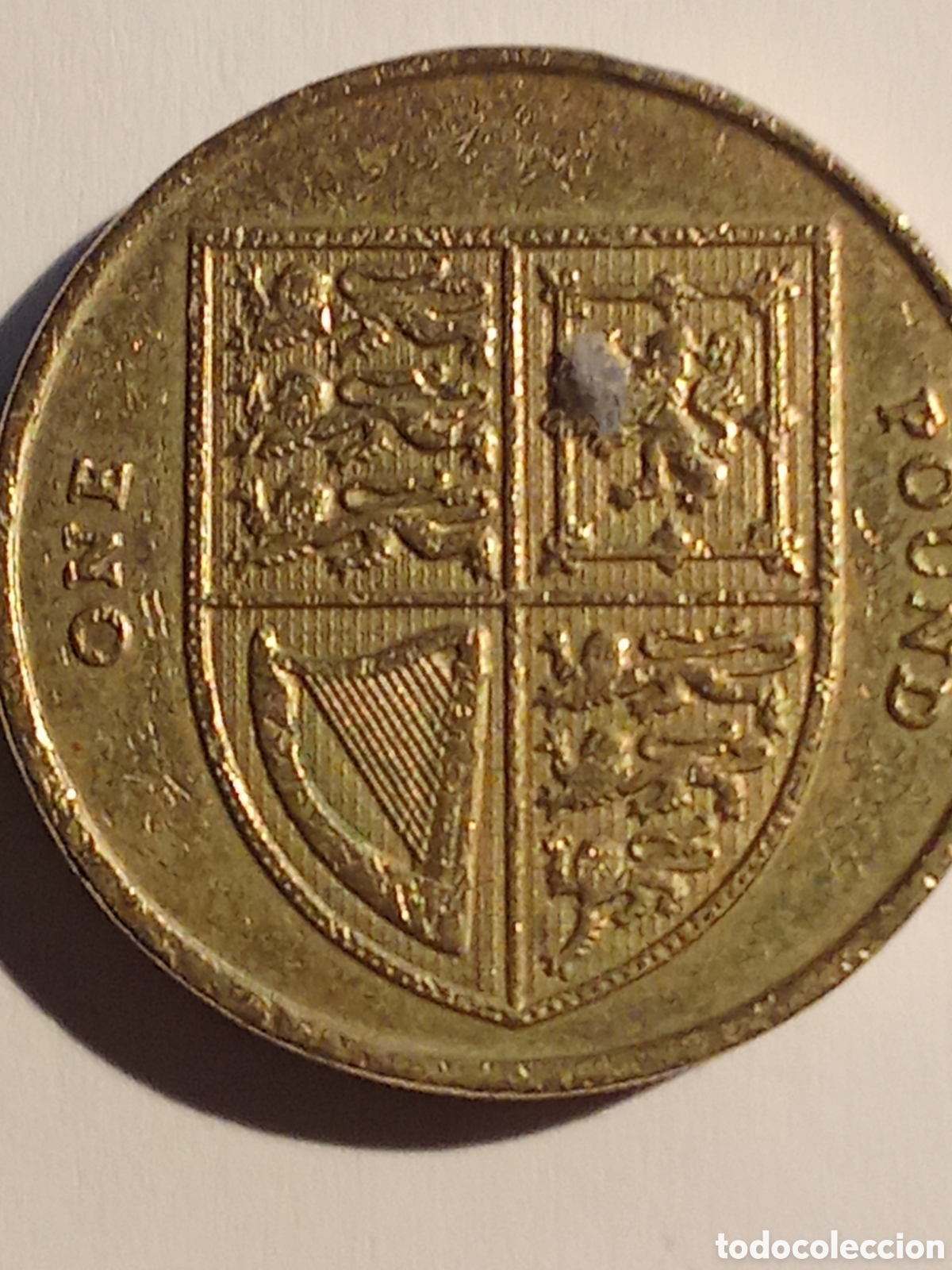 Monedas antiguas de Europa: moneda Inglaterra ONE POUND 2010 B-100 - Foto 2