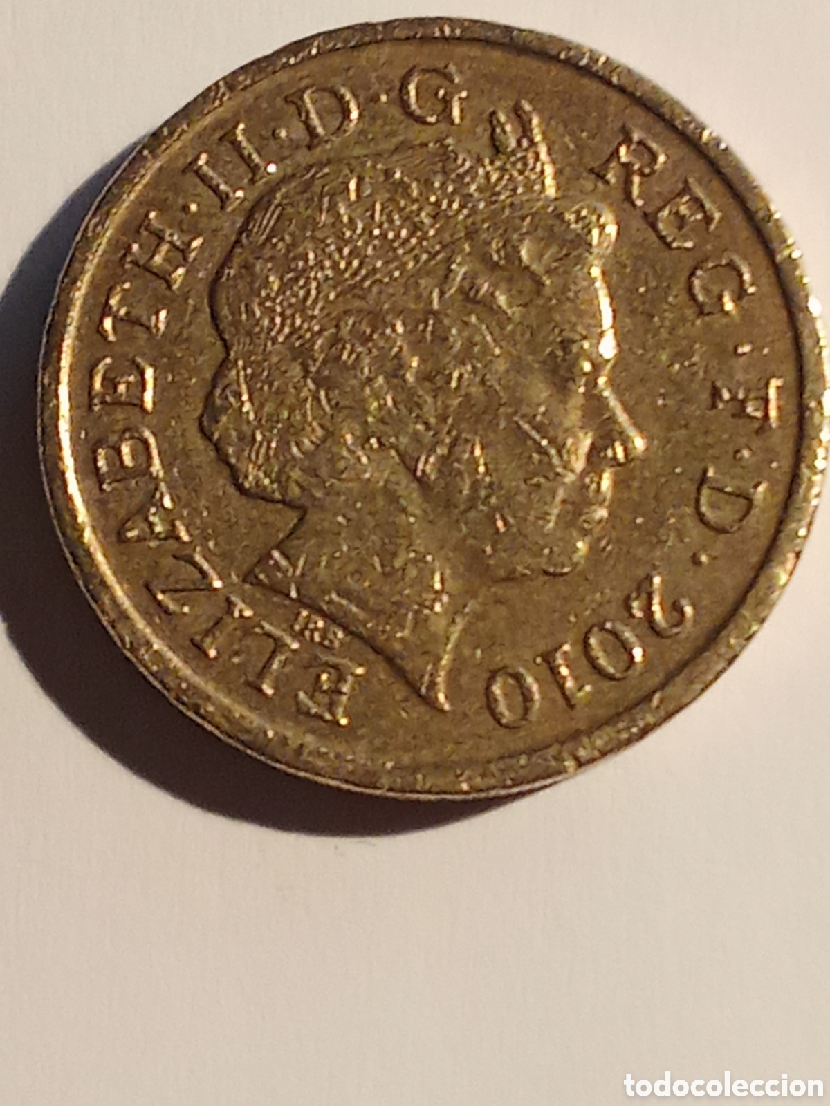 Monedas antiguas de Europa: moneda Inglaterra ONE POUND 2010 B-100 - Foto 1