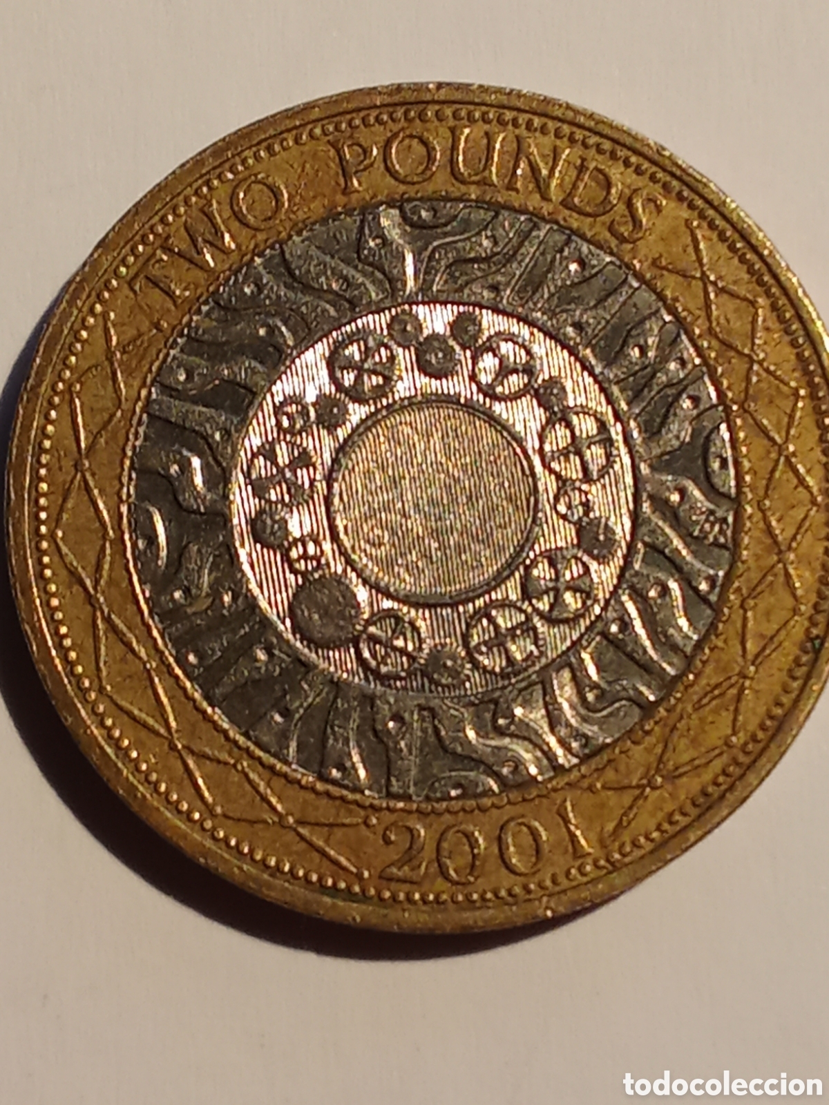 Monedas antiguas de Europa: moneda Inglaterra TWO POUNDS 2001 E-100 - Foto 2