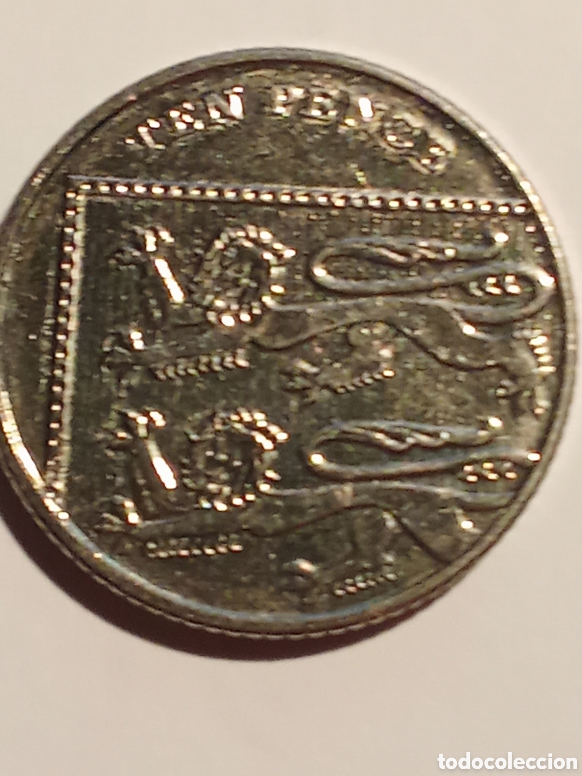 Monedas antiguas de Europa: moneda Inglaterra TEN PENCE 2014 E-100 - Foto 2