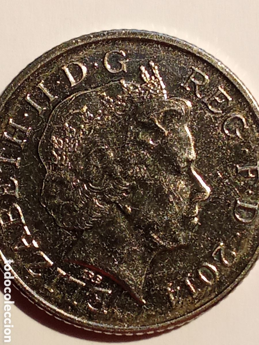 Monedas antiguas de Europa: moneda Inglaterra TEN PENCE 2014 E-100 - Foto 1