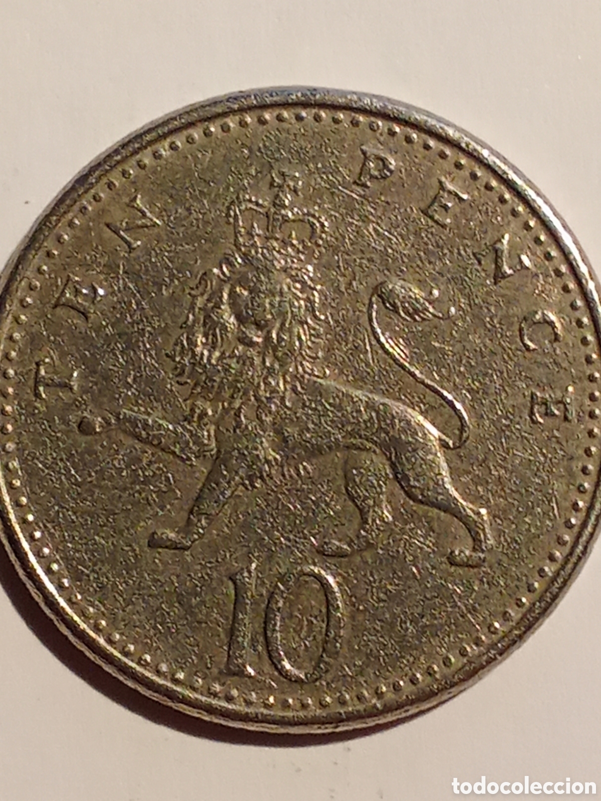 Monedas antiguas de Europa: moneda Inglaterra TEN PENCE 1992 E-100 - Foto 2