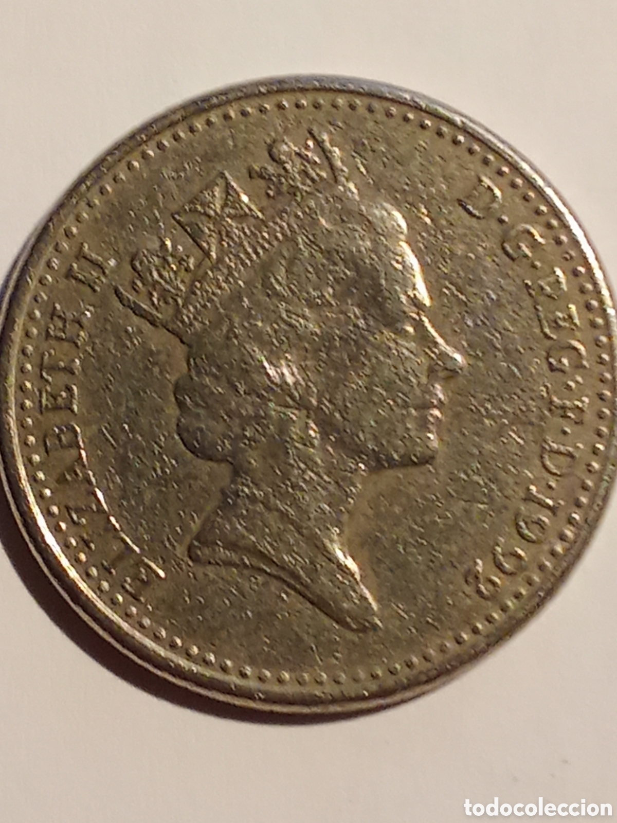 Monedas antiguas de Europa: moneda Inglaterra TEN PENCE 1992 E-100 - Foto 1
