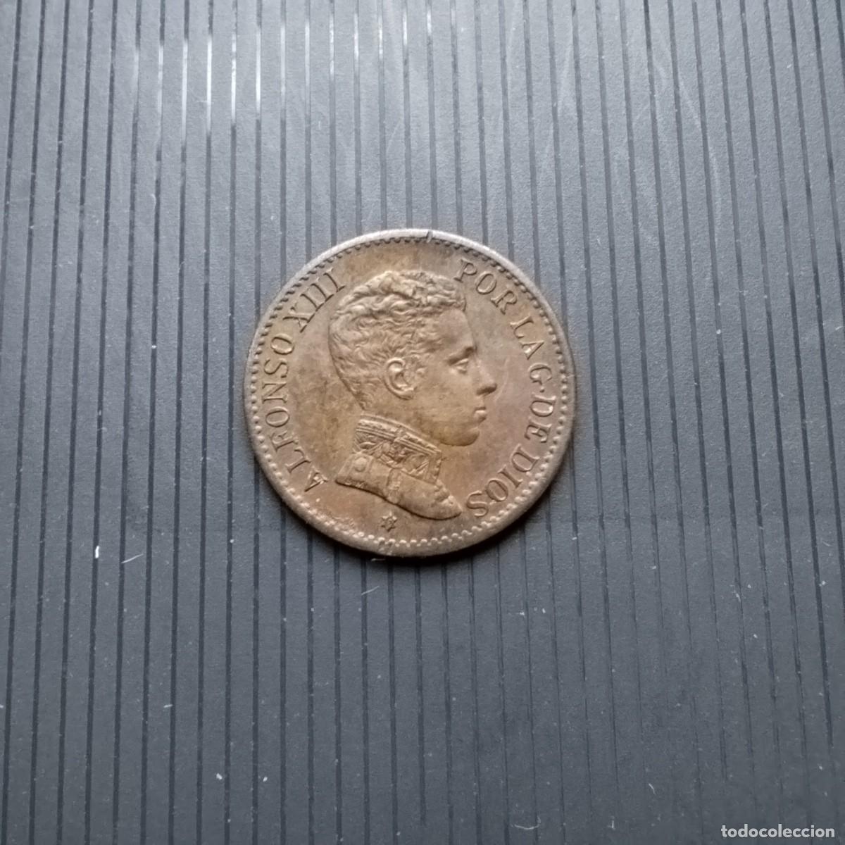 Monedas antiguas de Europa: Moneda 1 centimo, Espa&ntilde;a 1906 SLV - Foto 1
