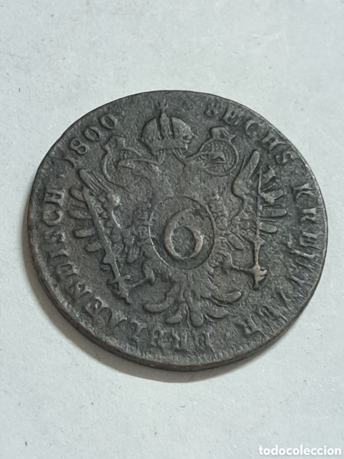 Monedas antiguas de Europa: 6 kreuzer de Austria a&ntilde;o 1800 - Foto 2