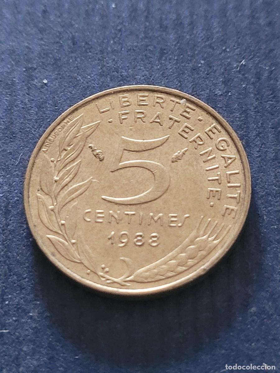 Monedas antiguas de Europa: Moneda 5 c&eacute;ntimos 1988 Francia - Foto 2