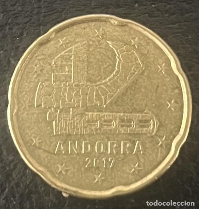 Monedas antiguas de Europa: Andorra 20 C&eacute;ntimos 2017. CIRCULADA - Foto 1