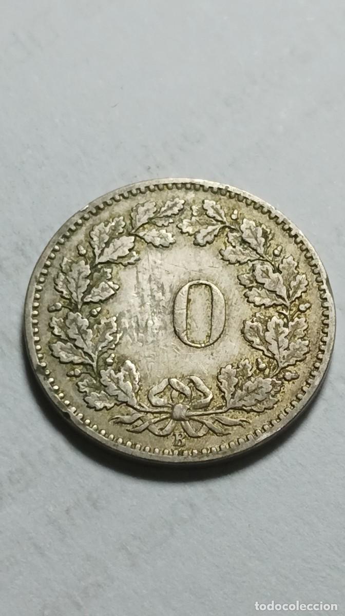 Monedas antiguas de Europa: ERROR - MONEDA SUIZA &rdquo;0&rdquo; RAPPEN 1883 - Foto 1