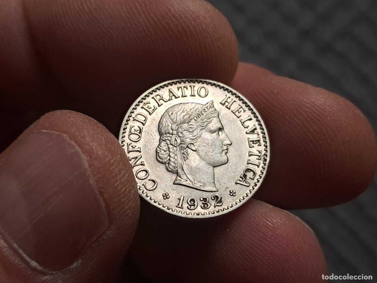 Old Coins of Europe: MONEDA DE SUIZA 10 CENTS LIBERTAS KM# 27b, 1932B VF.