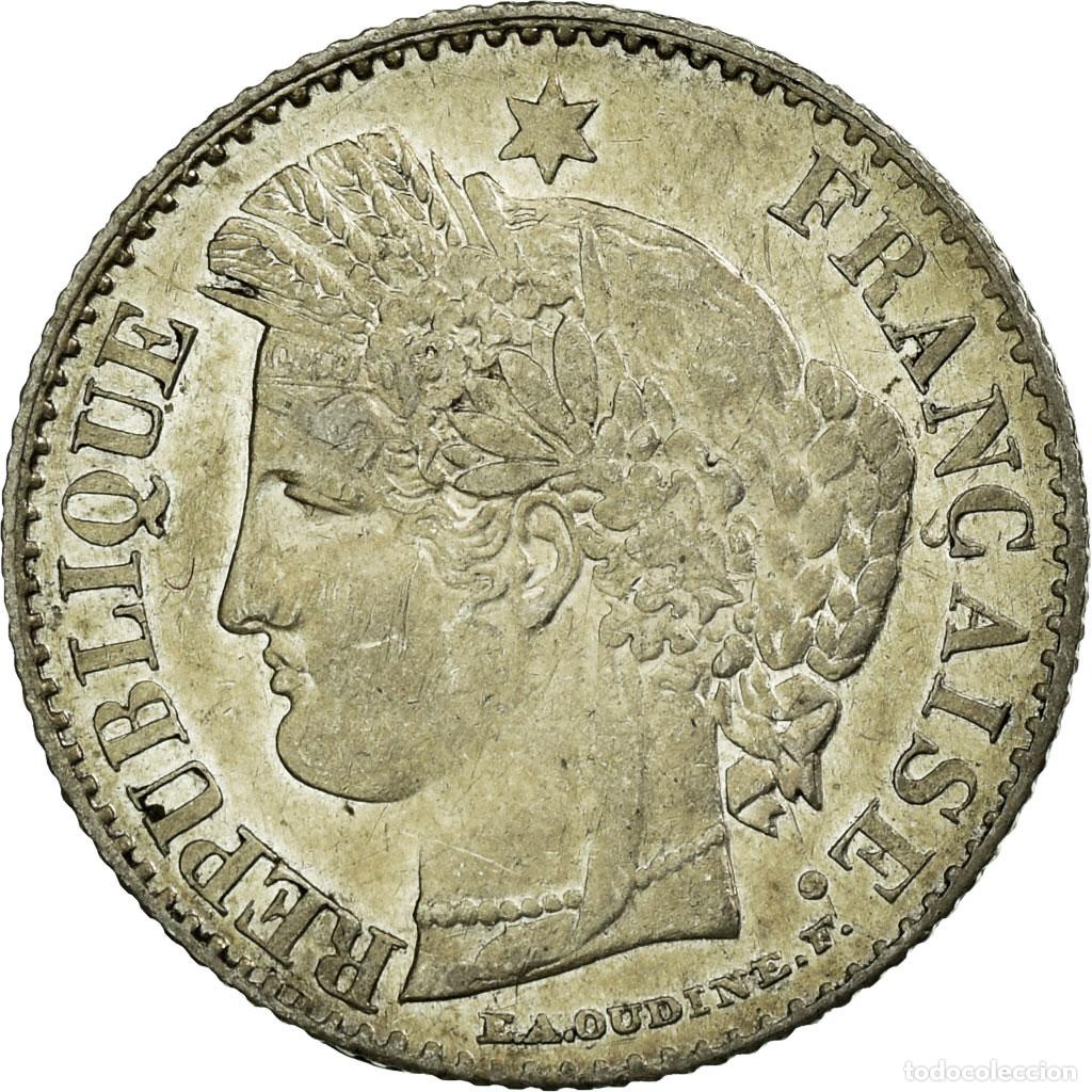 Monete antiche di Europa: [#50181] Moneda, Francia, C&eacute;r&egrave;s, 20 Centimes, 1850, Paris, MBC+, Plata, KM:758.1