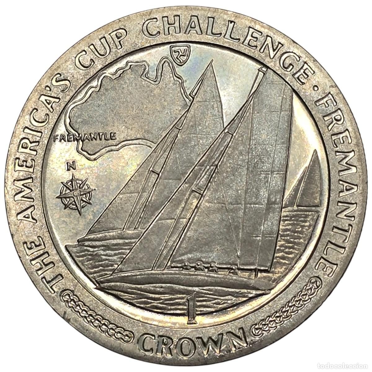 Monedas antiguas de Europa: ISLA DE MAN. CORONA. 1987. - Foto 1