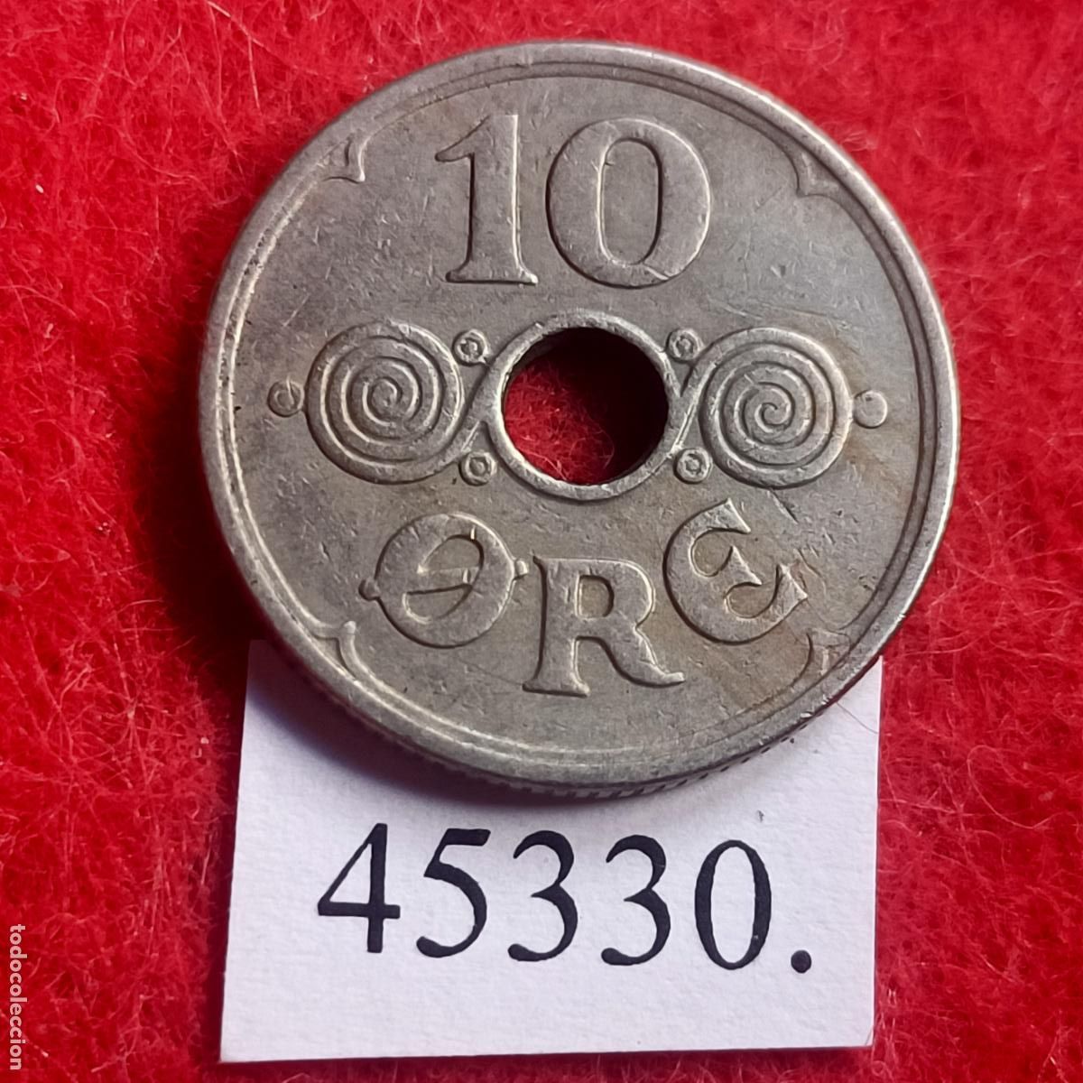 Monedas antiguas de Europa: Dinamarca 10 ore 1931 - Foto 2