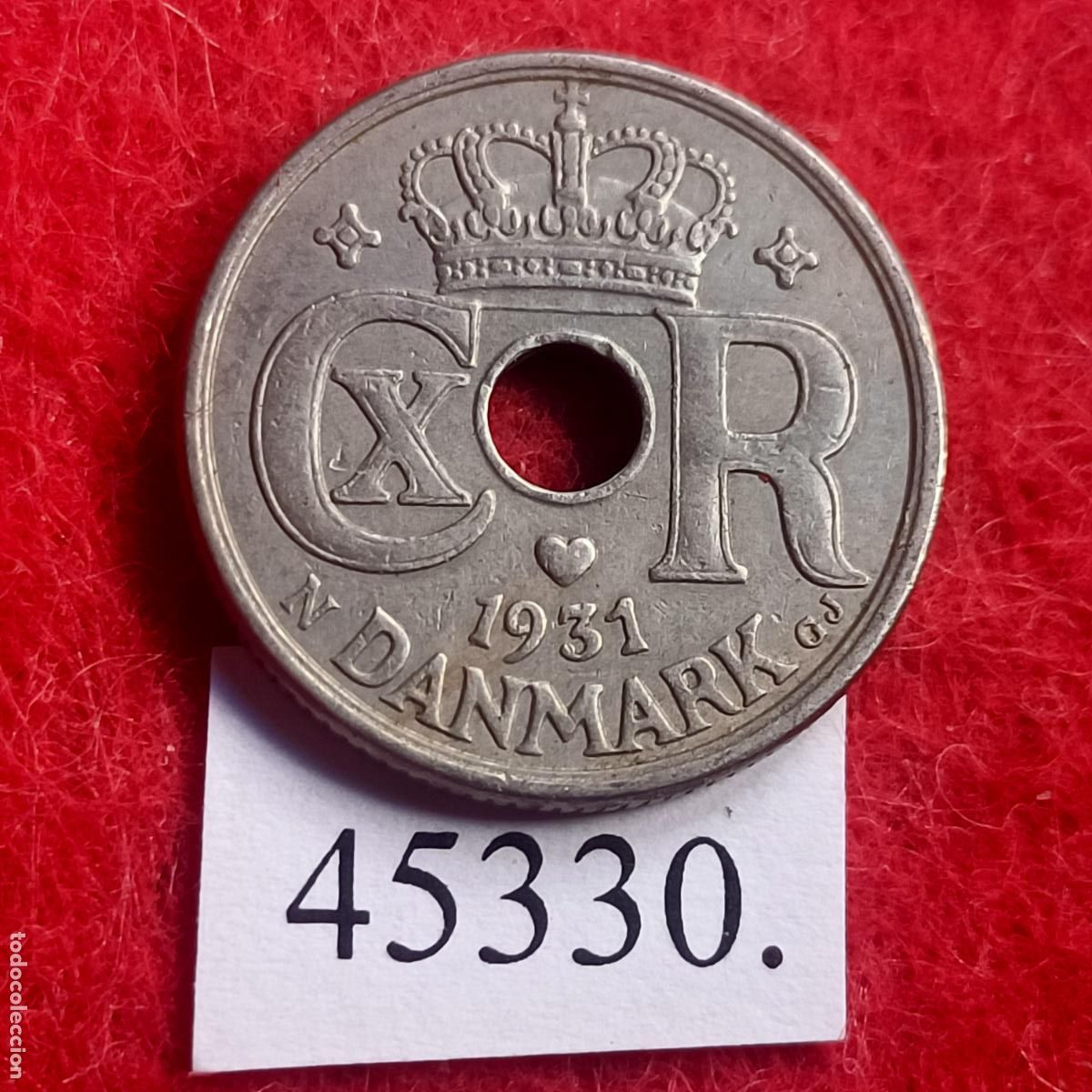 Monedas antiguas de Europa: Dinamarca 10 ore 1931 - Foto 1