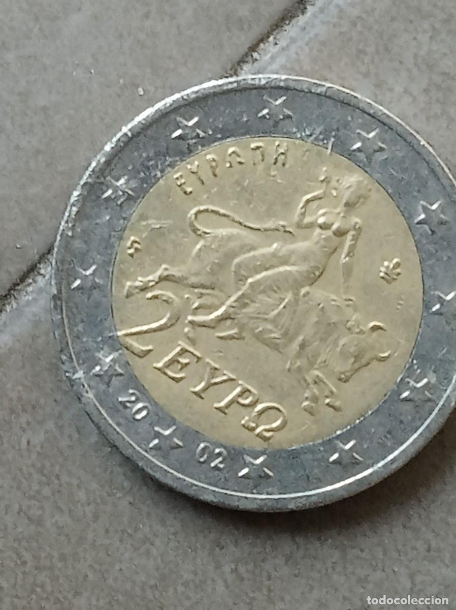 Monedas antiguas de Europa: Moneda de grecia a&ntilde;o2002. Con fallo - Foto 1