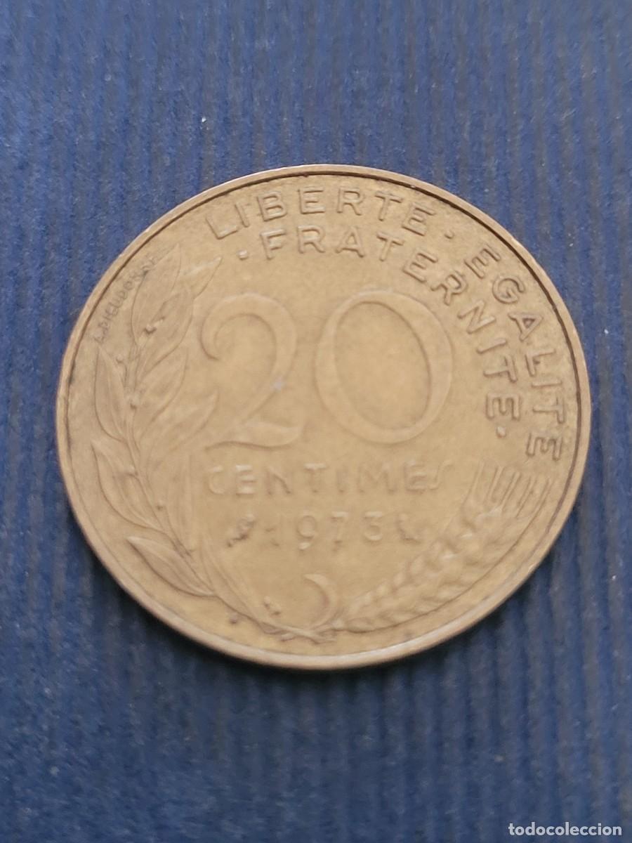 Monedas antiguas de Europa: Moneda 20 c&eacute;ntimos 1973 Francia - Foto 2