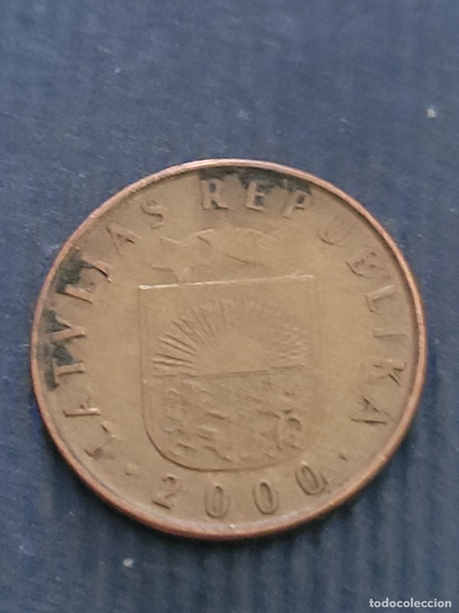Monedas antiguas de Europa: Moneda 2 santimi 2000 Letonia - Foto 1