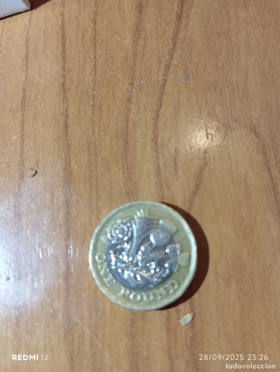 Monedas antiguas de Europa: Moneda one pound 2017 Elisabeth II - Foto 1