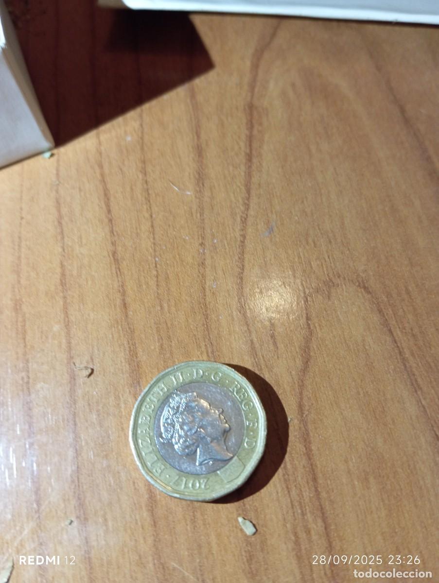 Monedas antiguas de Europa: Moneda one pound 2017 Elisabeth II - Foto 2