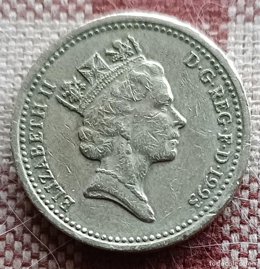 Monedas antiguas de Europa: Moneda one pound de 1993 - Foto 2