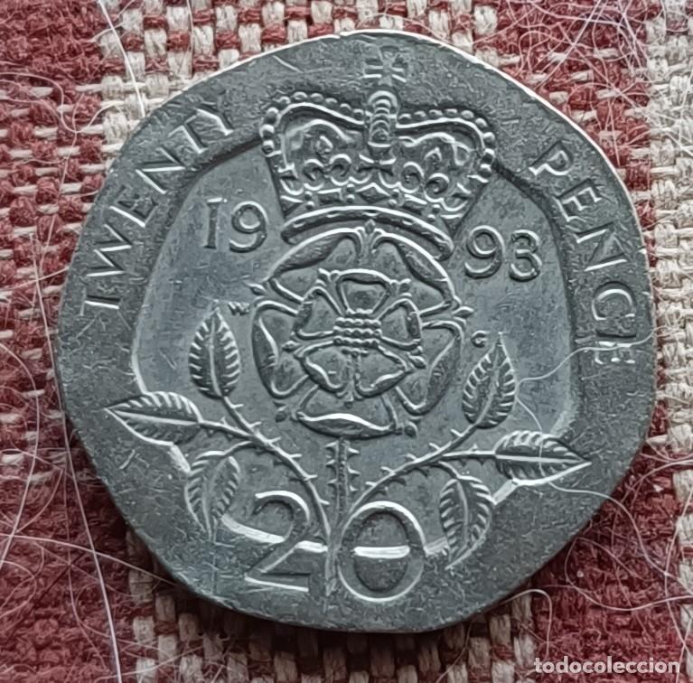 Monedas antiguas de Europa: Moneda de twenty pence de 1993 - Foto 1