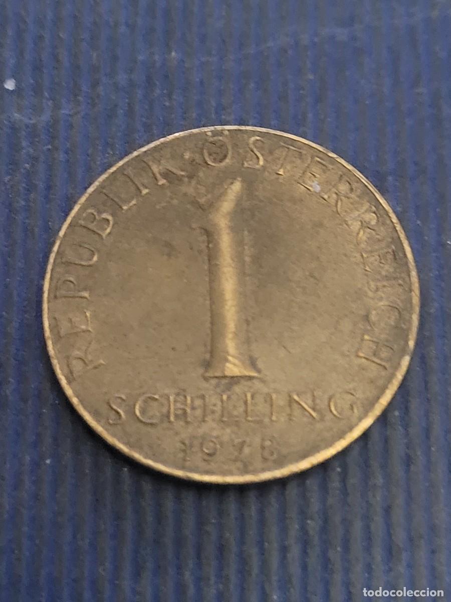 Monedas antiguas de Europa: Moneda 1 chel&iacute;n 1978 Austria - Foto 2