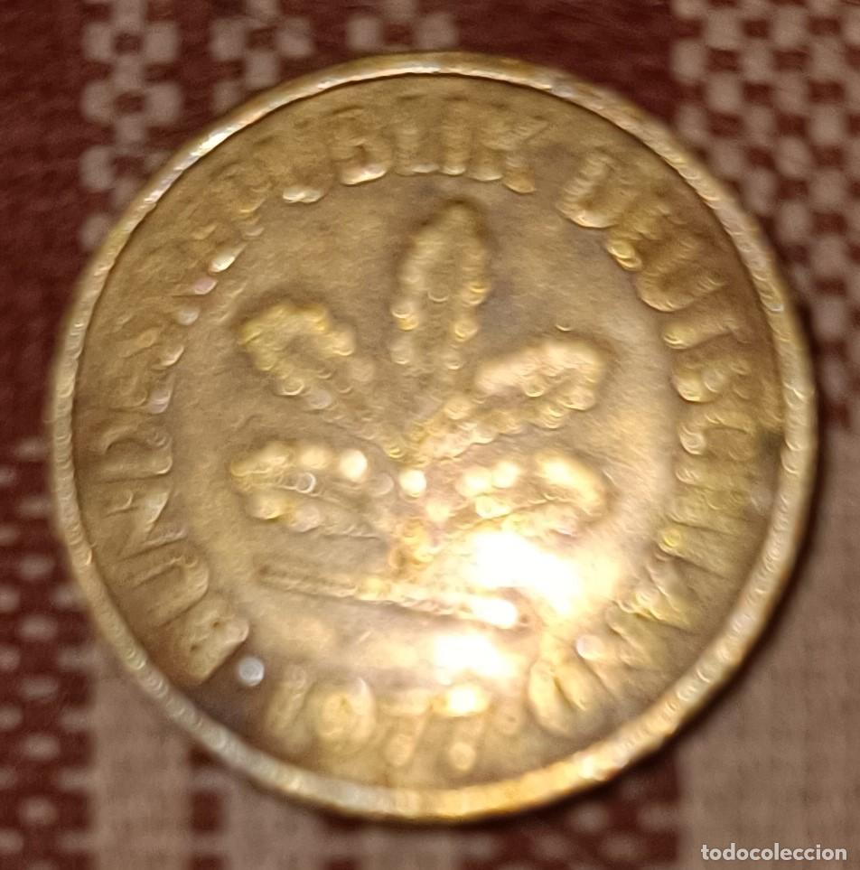 Monedas antiguas de Europa: Moneda de 5 pfennig de 1977 - Foto 1