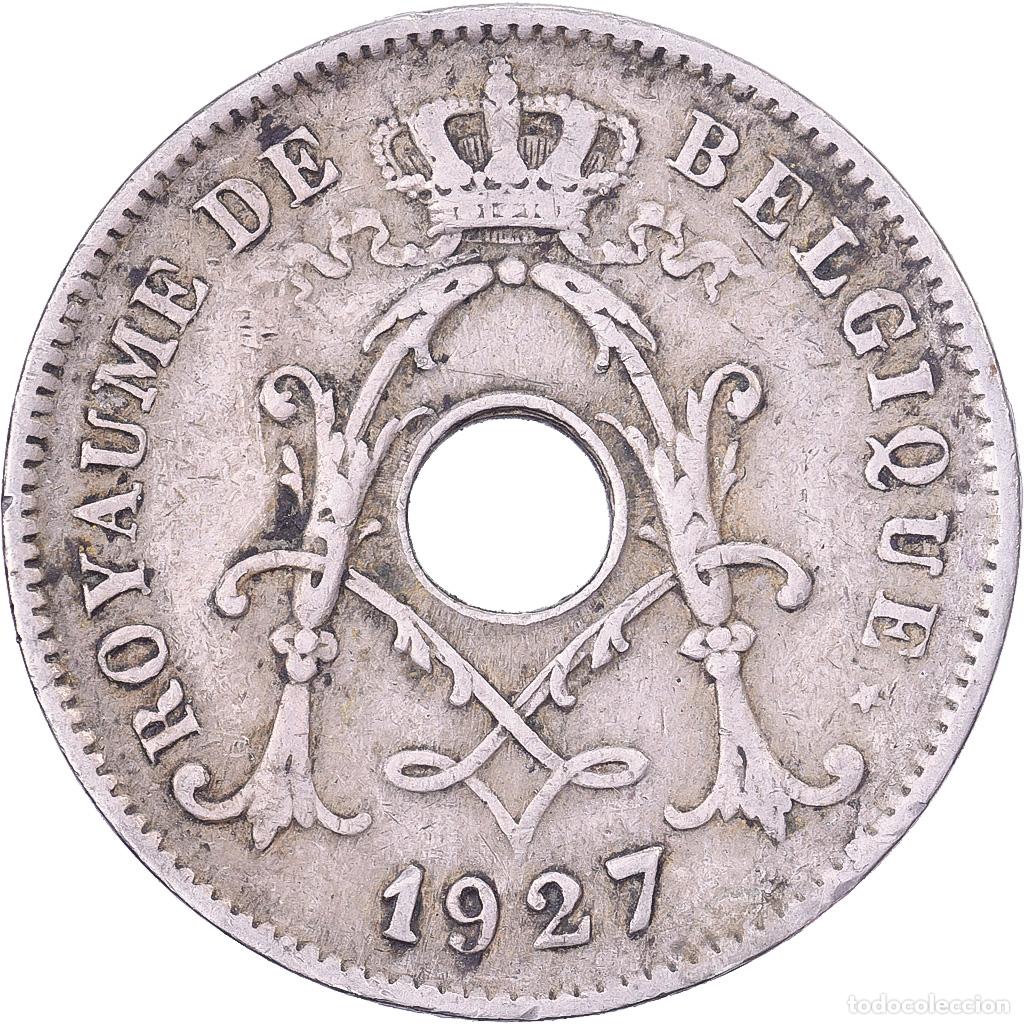 Monete antiche di Europa: [#638704] B&eacute;lgica, Albert I, 10 Centimes, 1927, Brussels, Cobre - n&iacute;quel, MBC, KM:85.1
