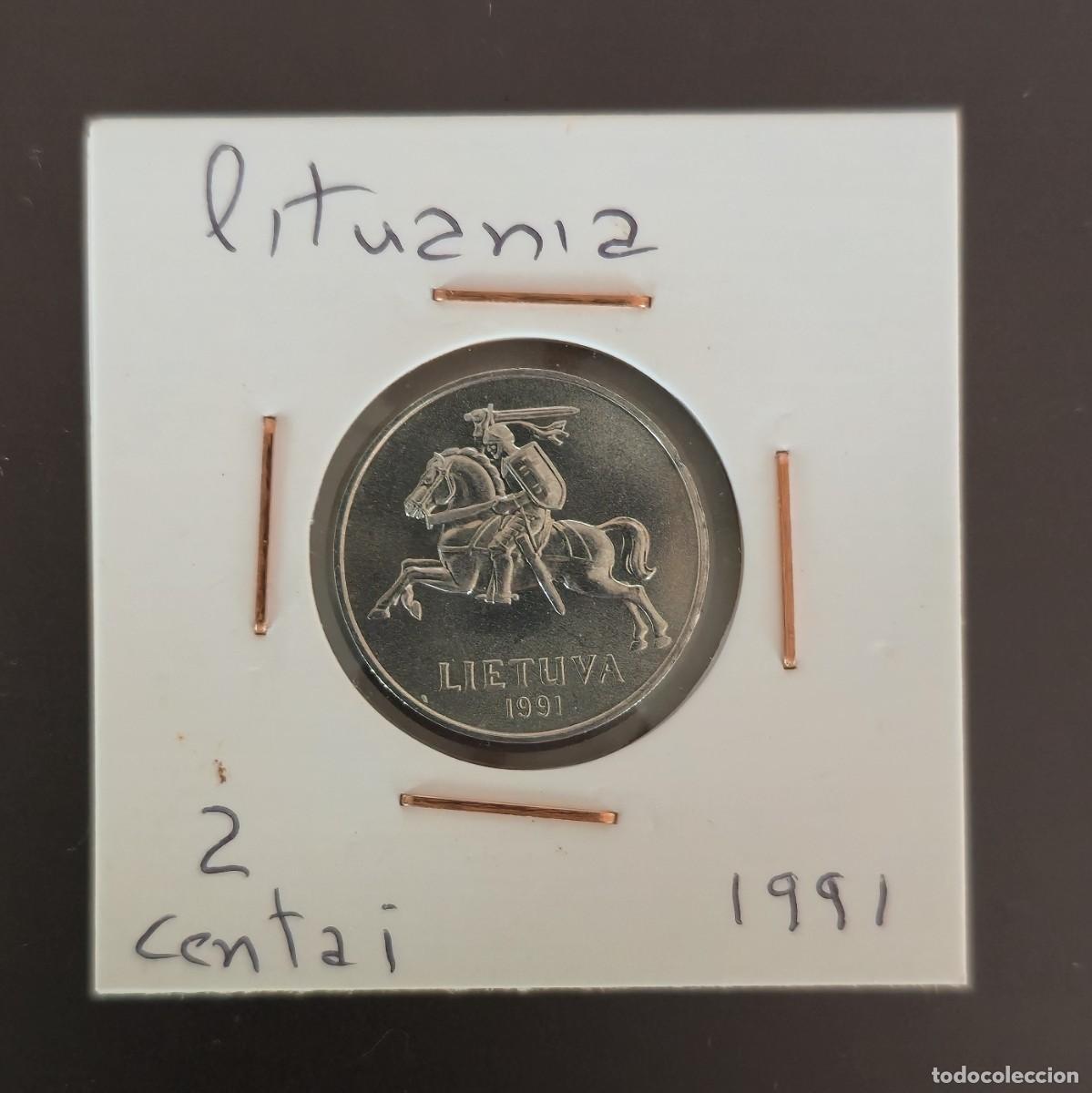 Monedas antiguas de Europa: MONEDA DE LITUANIA 1991 - 5 CENTAI - MONEDA ENCARTONADA - Foto 1