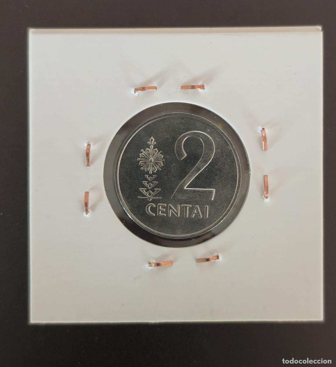 Monedas antiguas de Europa: MONEDA DE LITUANIA 1991 - 5 CENTAI - MONEDA ENCARTONADA - Foto 2