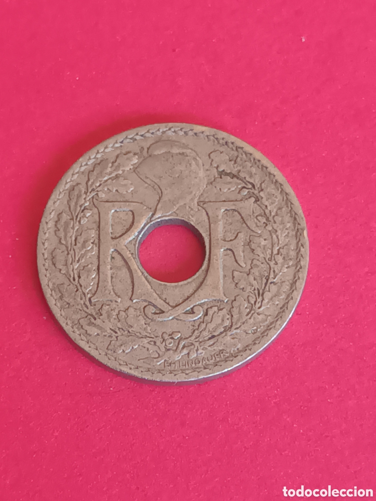 Monedas antiguas de Europa: FRANCIA. 10 C&Eacute;NTIMOS DE 1920. LINDAUER. - Foto 2