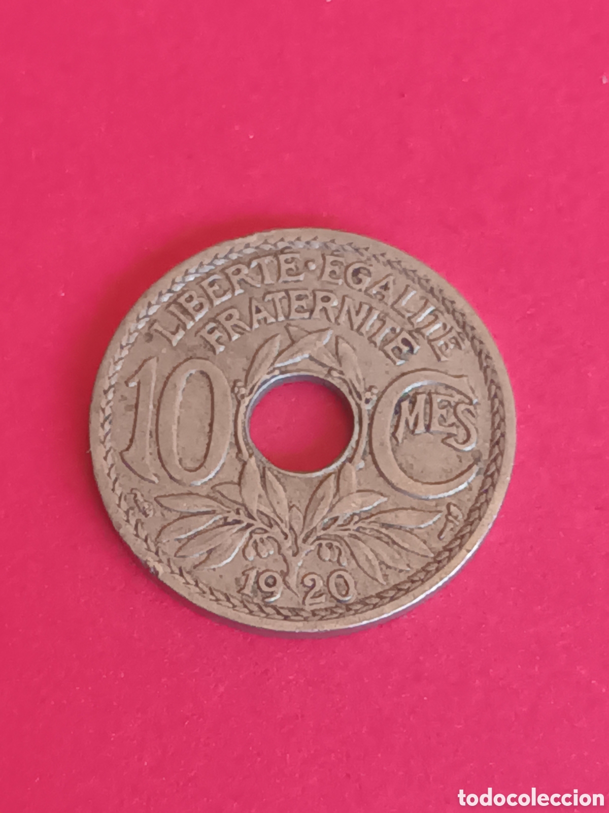 Monedas antiguas de Europa: FRANCIA. 10 C&Eacute;NTIMOS DE 1920. LINDAUER. - Foto 1