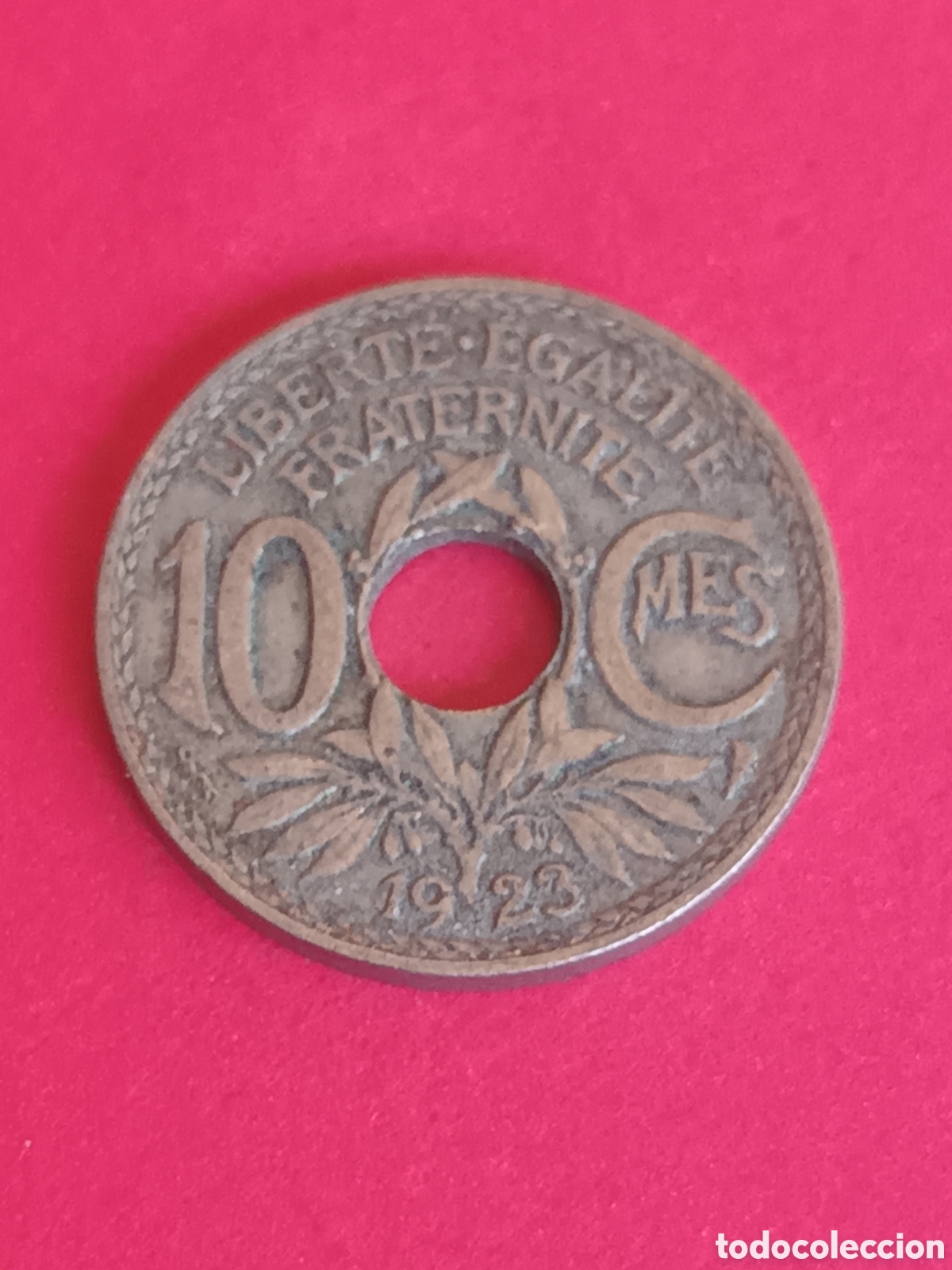 Monedas antiguas de Europa: FRANCIA. 10 C&Eacute;NTIMOS DE 1923. LINDAUER. - Foto 1