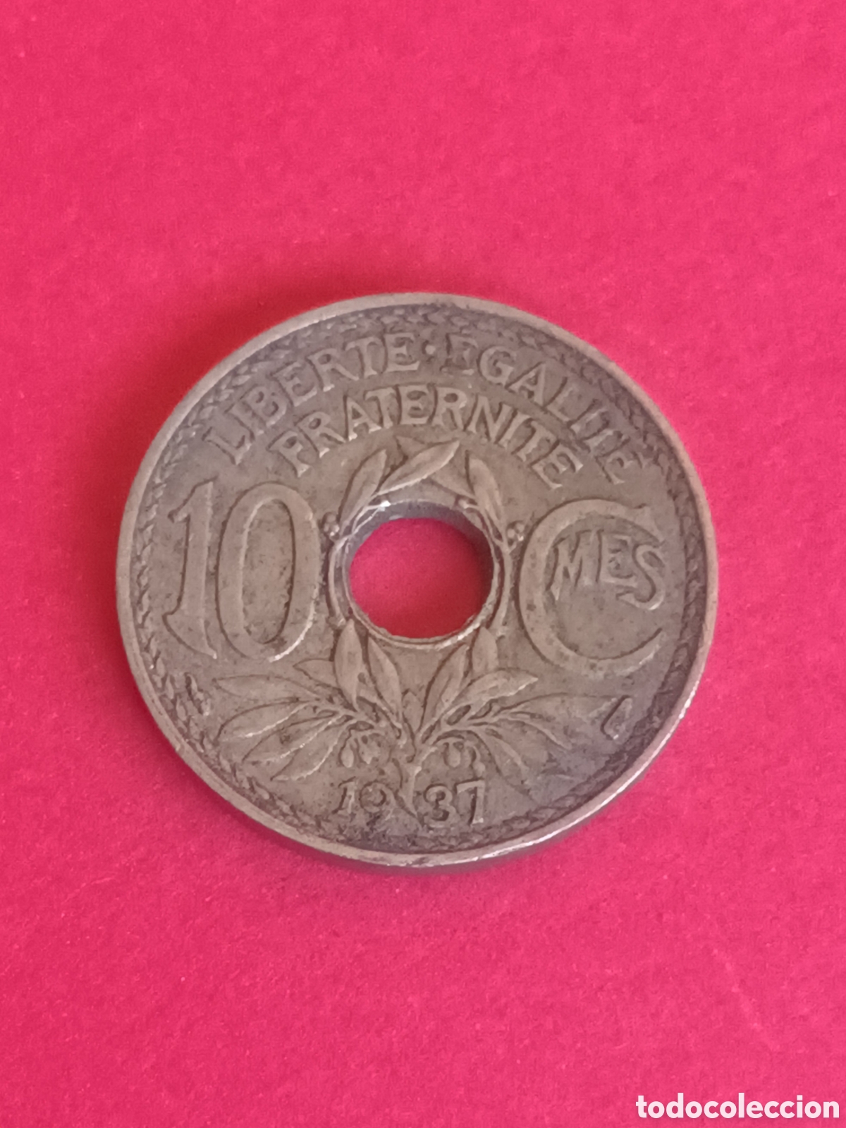 Monedas antiguas de Europa: FRANCIA. 10 C&Eacute;NTIMOS DE 1937. LINDAUER. - Foto 1
