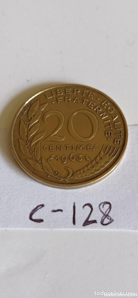 Monedas antiguas de Europa: MONEDA DE 20 CENTIMOS / DE FRANCIA - 1963 - Foto 2