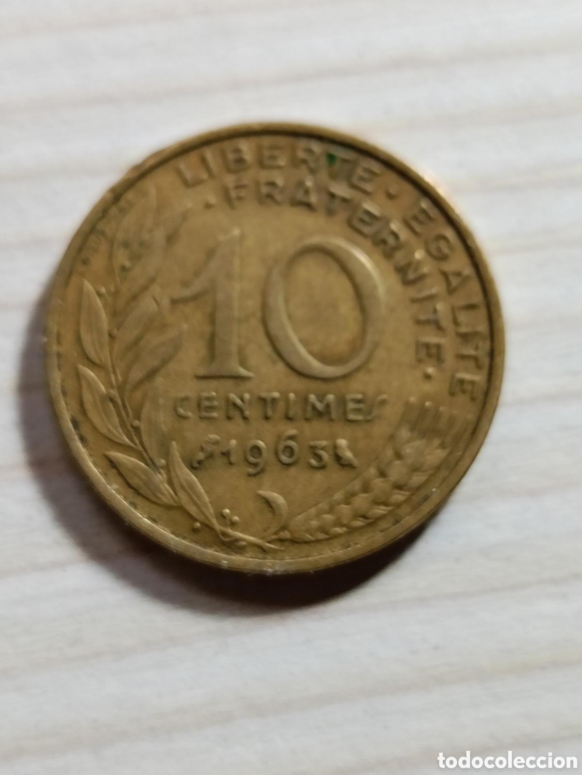 Monedas antiguas de Europa: Moneda 10 C&eacute;ntimos 1963 Francia - Foto 1