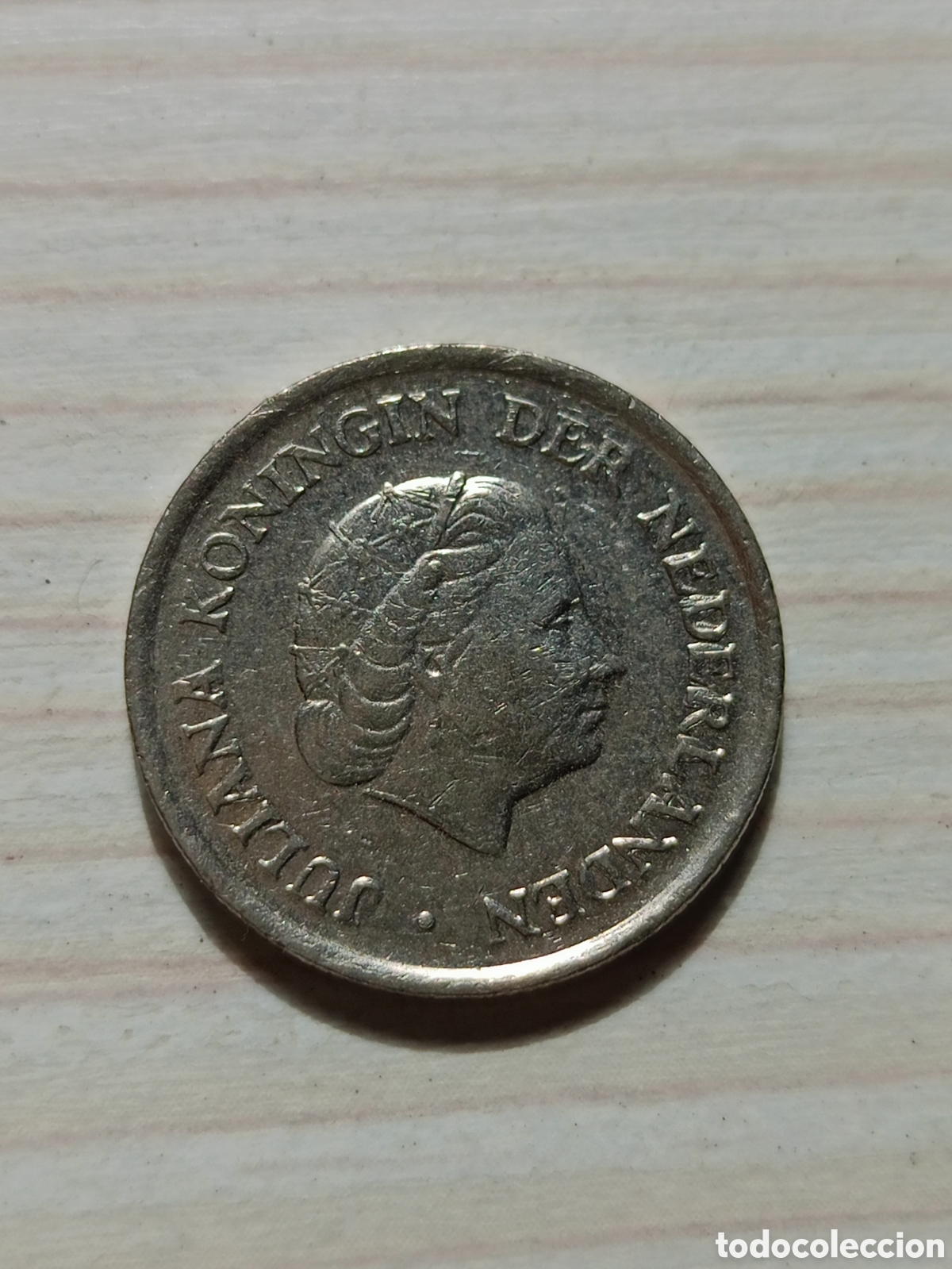 Monedas antiguas de Europa: Moneda 25 cent Holanda 1980 - Foto 2