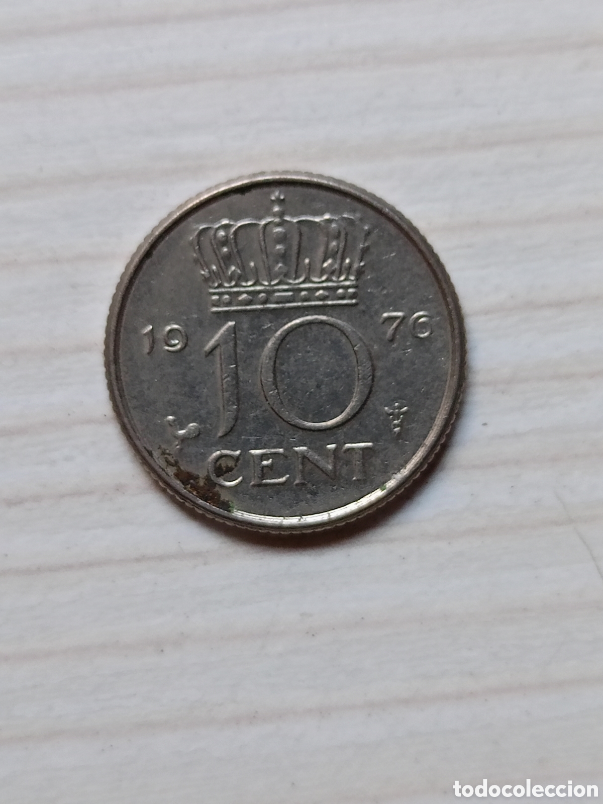 Monedas antiguas de Europa: Moneda 10 cent Holanda 1976 - Foto 1