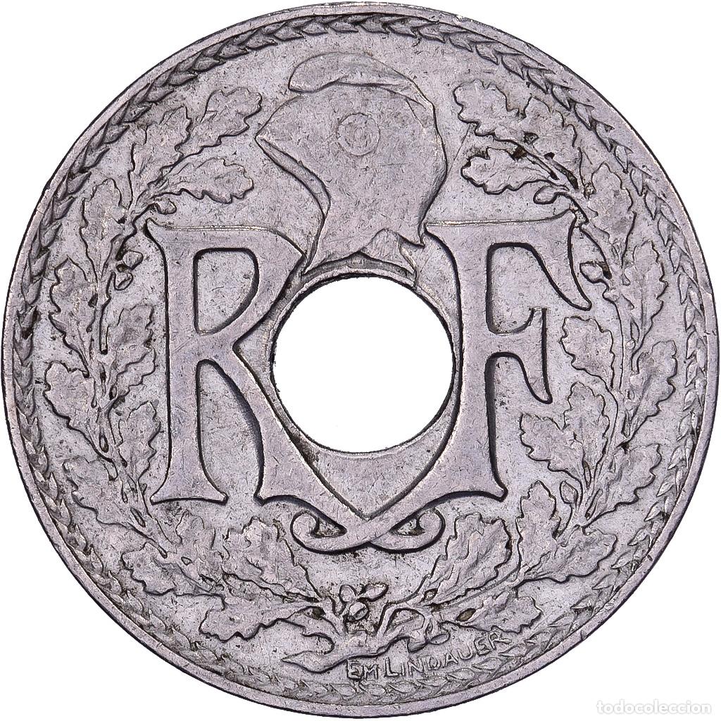 Alte M&uuml;nzen aus Europa: [#638859] Francia, 5 Centimes, Lindauer, 1937, Paris, Cobre - n&iacute;quel, MBC+, Gadoury:170