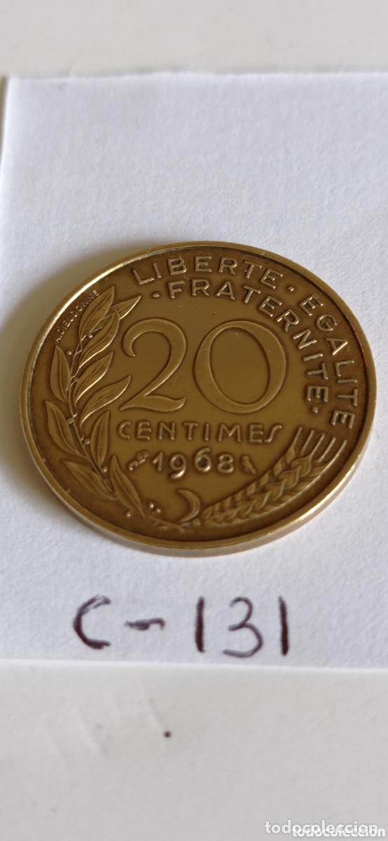 Monedas antiguas de Europa: MONEDA DE 20 CENTIMOS / DE FRANCIA - 1968 - Foto 2