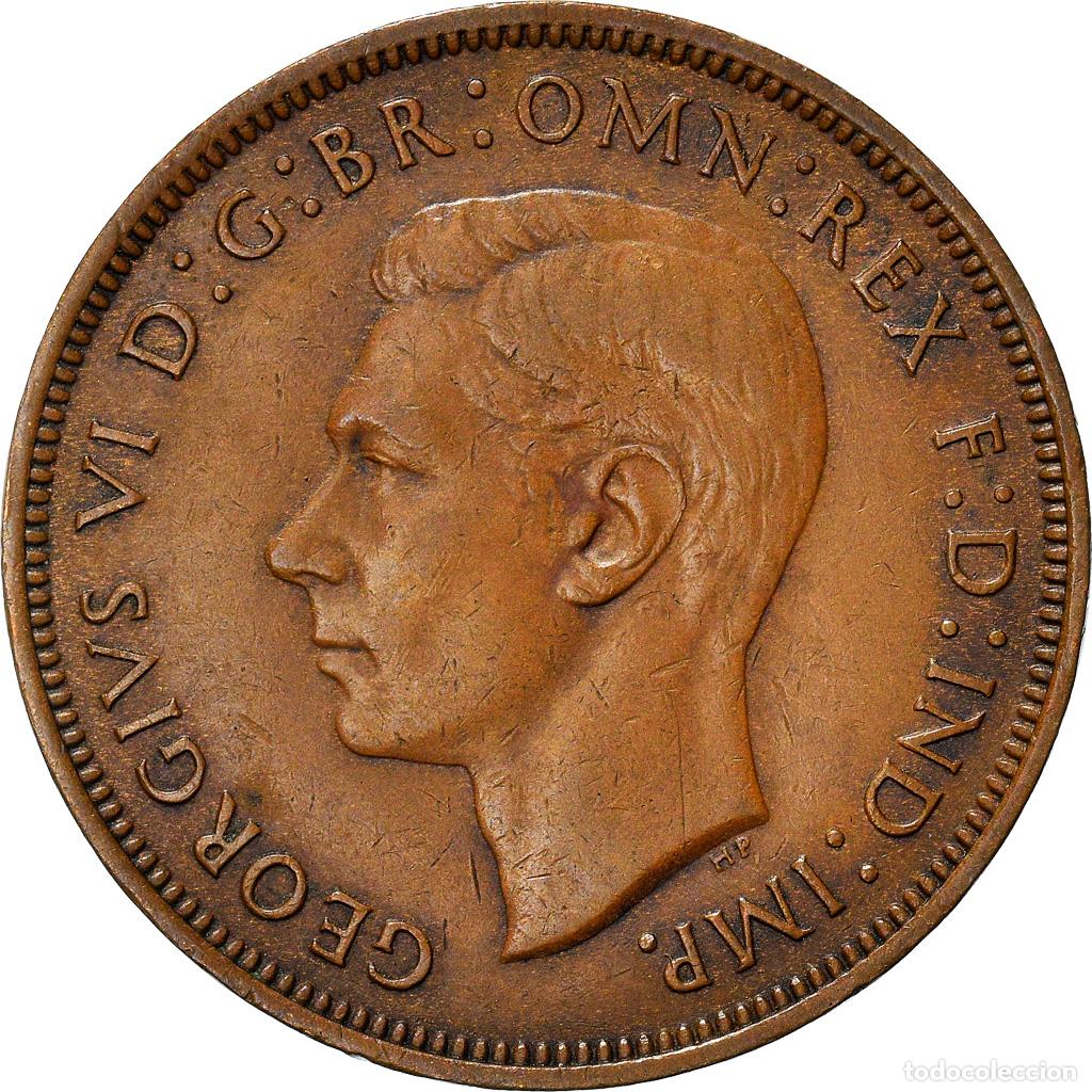 Alte M&uuml;nzen aus Europa: [#950157] Moneda, Gran Breta&ntilde;a, Edward VII, Penny, 1946, MBC, Bronce, KM:794.2